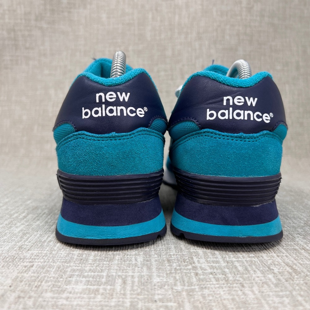 New Balance 515 Womens 9 B Teal Navy Blue Suede Mesh Retro Casual Sneakers - Picture 4 of 11
